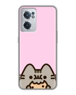 Чехол для OnePlus Nord CE 2 Lite 5G с картинкой «Pusheen и печенье»