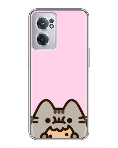 Чехол для OnePlus Nord CE 2 Lite 5G с картинкой «Pusheen и печенье»