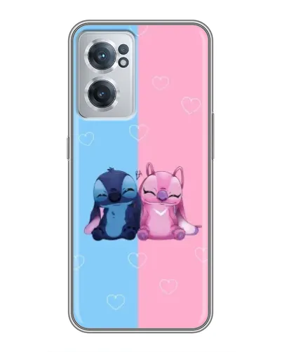 Чехол для OnePlus Nord CE 2 Lite 5G с картинкой «Stitch и Angel Love»