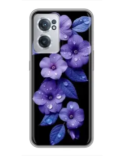 Чехол для OnePlus Nord CE 2 Lite 5G с картинкой «Фиолетовые цветы с росою»