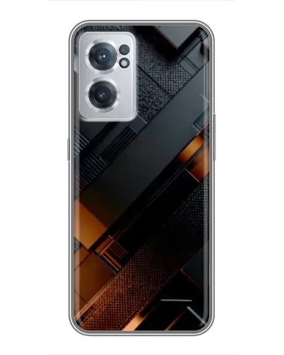 Чехол для OnePlus Nord CE 2 Lite 5G с картинкой «Черные геометрические блоки»