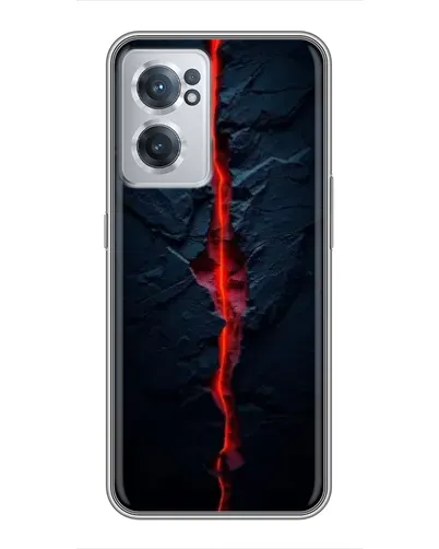 Чехол для OnePlus Nord CE 2 Lite 5G с картинкой «Kрасная лавовая трещина»
