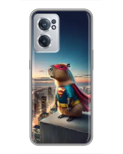 Чехол для OnePlus Nord CE 2 Lite 5G с картинкой «Капи-мен супергерой»
