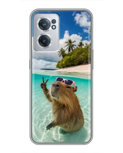 Чехол для OnePlus Nord CE 2 Lite 5G с картинкой «Капибара на море»