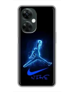 Чехол для OnePlus Nord CE 3 Lite с картинкой «Jordan Neon Blue» Чехол для OnePlus Nord CE 3 Lite с картинкой «Jordan Neon Blue»