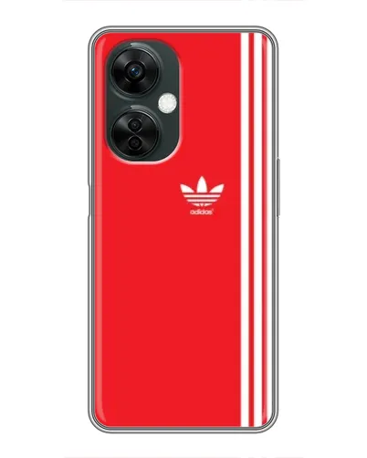 Чехол для OnePlus Nord CE 3 Lite с картинкой «Красный минимализм Adidas»