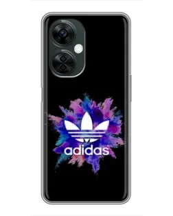 Чехол для OnePlus Nord CE 3 Lite с картинкой «Взрыв красок Adidas»