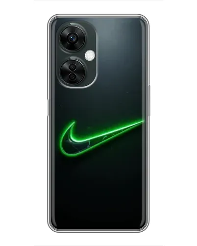 Чехол для OnePlus Nord CE 3 Lite с картинкой «Неоновый контур Nike»
