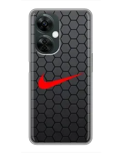 Чехол для OnePlus Nord CE 3 Lite с картинкой «Nike — карбоновая сетка» Чехол для OnePlus Nord CE 3 Lite с картинкой «Nike — карбоновая сетка»