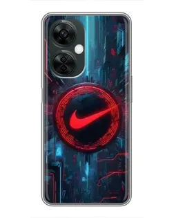 Чехол для OnePlus Nord CE 3 Lite с картинкой «Техногенный стиль Nike» Чехол для OnePlus Nord CE 3 Lite с картинкой «Техногенный стиль Nike»