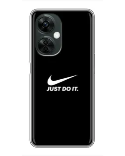 Чехол для OnePlus Nord CE 3 Lite с картинкой «Минимализм от Nike» Чехол для OnePlus Nord CE 3 Lite с картинкой «Минимализм от Nike»