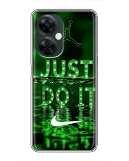 Чехол для OnePlus Nord CE 3 Lite с картинкой «Зеленый неоновый Nike» Чехол для OnePlus Nord CE 3 Lite с картинкой «Зеленый неоновый Nike»