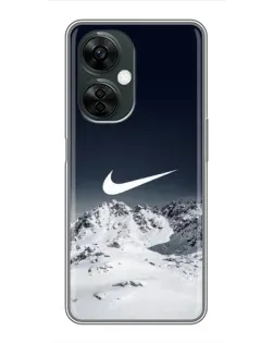 Чехол для OnePlus Nord CE 3 Lite с картинкой «Nike — зимние горы» Чехол для OnePlus Nord CE 3 Lite с картинкой «Nike — зимние горы»