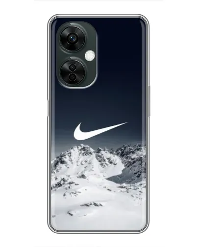 Чехол для OnePlus Nord CE 3 Lite с картинкой «Nike — зимние горы»