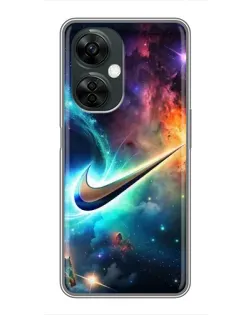 Чехол для OnePlus Nord CE 3 Lite с картинкой «Космический Nike Swoosh» Чехол для OnePlus Nord CE 3 Lite с картинкой «Космический Nike Swoosh»