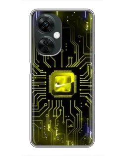 Чехол для OnePlus Nord CE 3 Lite с картинкой «Nike — золотая искра» Чехол для OnePlus Nord CE 3 Lite с картинкой «Nike — золотая искра»