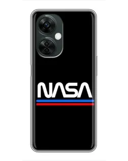 Чехол для OnePlus Nord CE 3 Lite с картинкой «NASA — классика Red Blue»