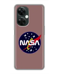 Чехол для OnePlus Nord CE 3 Lite с картинкой «NASA — ретро космос» Чехол для OnePlus Nord CE 3 Lite с картинкой «NASA — ретро космос»