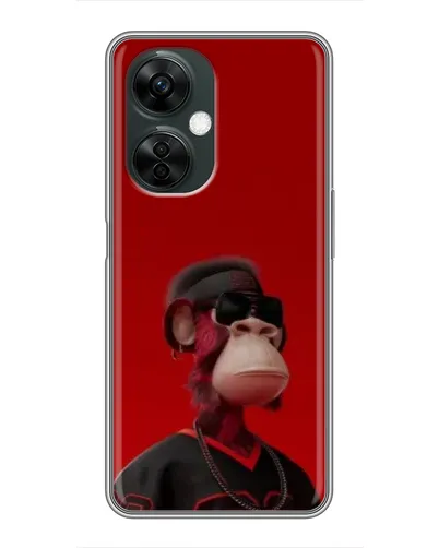 Чехол для OnePlus Nord CE 3 Lite с картинкой «Bored Ape в красном»