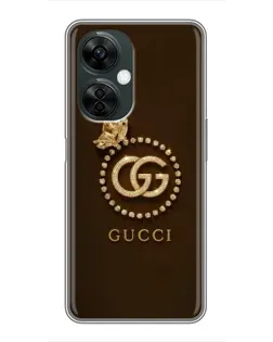 Чехол для OnePlus Nord CE 3 Lite с картинкой «Gucci — золотая бабочка» Чехол для OnePlus Nord CE 3 Lite с картинкой «Gucci — золотая бабочка»