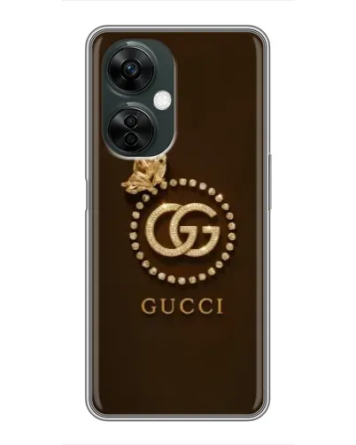 Чехол для OnePlus Nord CE 3 Lite с картинкой «Gucci — золотая бабочка»