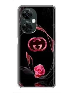 Чехол для OnePlus Nord CE 3 Lite с картинкой «Gucci — неоновая роза» Чехол для OnePlus Nord CE 3 Lite с картинкой «Gucci — неоновая роза»