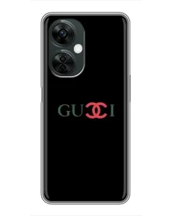 Чехол для OnePlus Nord CE 3 Lite с картинкой «Gucci — красный градиент» Чехол для OnePlus Nord CE 3 Lite с картинкой «Gucci — красный градиент»