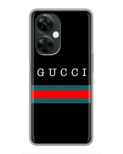 Чехол для OnePlus Nord CE 3 Lite с картинкой «Gucci — красный пояс» Чехол для OnePlus Nord CE 3 Lite с картинкой «Gucci — красный пояс»