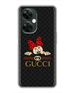 Чехол для OnePlus Nord CE 3 Lite с картинкой «Минни Маус Gucci — черный» Чехол для OnePlus Nord CE 3 Lite с картинкой «Минни Маус Gucci — черный»