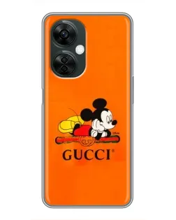 Чехол для OnePlus Nord CE 3 Lite с картинкой «Микки Маус Gucci — оранж» Чехол для OnePlus Nord CE 3 Lite с картинкой «Микки Маус Gucci — оранж»