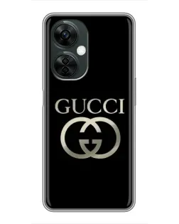 Чехол для OnePlus Nord CE 3 Lite с картинкой «Gucci — золото на черном» Чехол для OnePlus Nord CE 3 Lite с картинкой «Gucci — золото на черном»