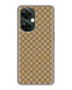 Чехол для OnePlus Nord CE 3 Lite с картинкой «Gucci — классический беж» Чехол для OnePlus Nord CE 3 Lite с картинкой «Gucci — классический беж»