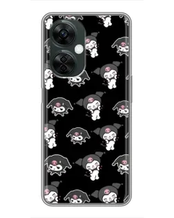 Чехол для OnePlus Nord CE 3 Lite с картинкой «Черный паттерн Kuromi» Чехол для OnePlus Nord CE 3 Lite с картинкой «Черный паттерн Kuromi»