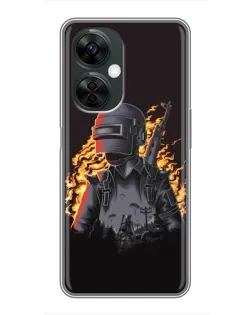 Чохол для OnePlus Nord CE 3 Lite з картинкою «PUBG — вогняний силует» Чохол для OnePlus Nord CE 3 Lite з картинкою «PUBG — вогняний силует»
