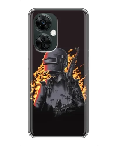 Чохол для OnePlus Nord CE 3 Lite з картинкою «PUBG — вогняний силует» Чохол для OnePlus Nord CE 3 Lite з картинкою «PUBG — вогняний силует»