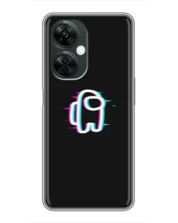 Чехол для OnePlus Nord CE 3 Lite с картинкой «Among Us неон»