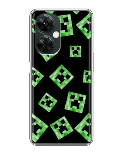 Чехол для OnePlus Nord CE 3 Lite с картинкой «Паттерн с криперами» Чехол для OnePlus Nord CE 3 Lite с картинкой «Паттерн с криперами»