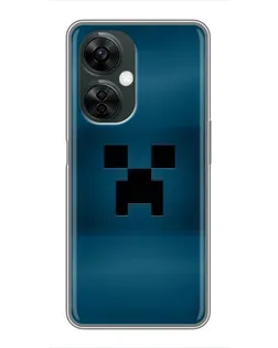 Чехол для OnePlus Nord CE 3 Lite с картинкой «Крипер текстура»