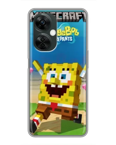 Чехол для OnePlus Nord CE 3 Lite с картинкой «Губка Боб Minecraft» Чехол для OnePlus Nord CE 3 Lite с картинкой «Губка Боб Minecraft»