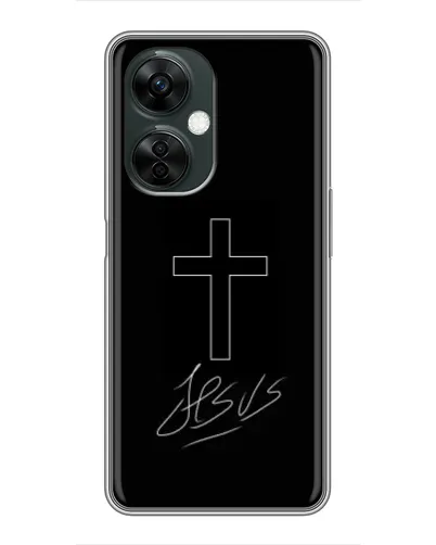Чехол для OnePlus Nord CE 3 Lite с картинкой «Графический крест Jesus» Чехол для OnePlus Nord CE 3 Lite с картинкой «Графический крест Jesus»