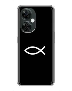 Чехол для OnePlus Nord CE 3 Lite с картинкой «Символ рыбы Jesus» Чехол для OnePlus Nord CE 3 Lite с картинкой «Символ рыбы Jesus»