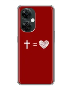 Чехол для OnePlus Nord CE 3 Lite с картинкой «Уравнение любви» Чехол для OnePlus Nord CE 3 Lite с картинкой «Уравнение любви»