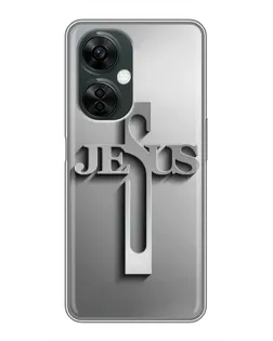 Чехол для OnePlus Nord CE 3 Lite с картинкой «Металлический крест Jesus» Чехол для OnePlus Nord CE 3 Lite с картинкой «Металлический крест Jesus»