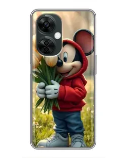 Чехол для OnePlus Nord CE 3 Lite с картинкой «Микки с тюльпанами»