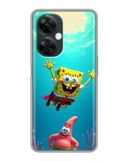 Чехол для OnePlus Nord CE 3 Lite с картинкой «Спанч Боб под водой»