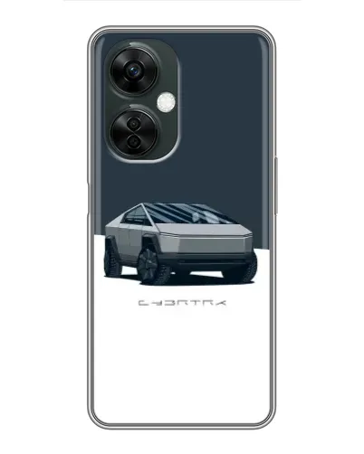 Чехол для OnePlus Nord CE 3 Lite с картинкой «Серебристый Cybertruck Tesla»