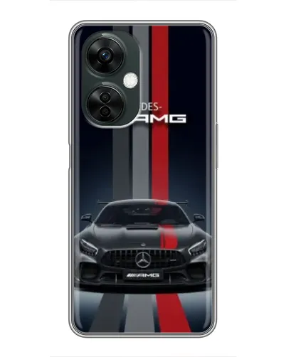 Чехол для OnePlus Nord CE 3 Lite с картинкой «Mercedes — белый карбон»