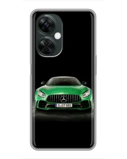 Чехол для OnePlus Nord CE 3 Lite с картинкой «Mercedes — неоновый лого»