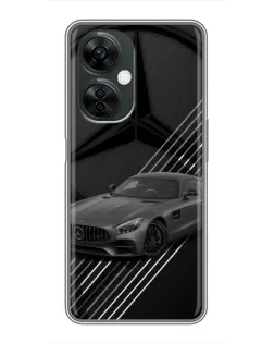 Чехол для OnePlus Nord CE 3 Lite с картинкой «Mercedes AMG — графика»