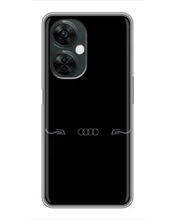 Чехол для OnePlus Nord CE 3 Lite с картинкой «Audi — световой подпись»